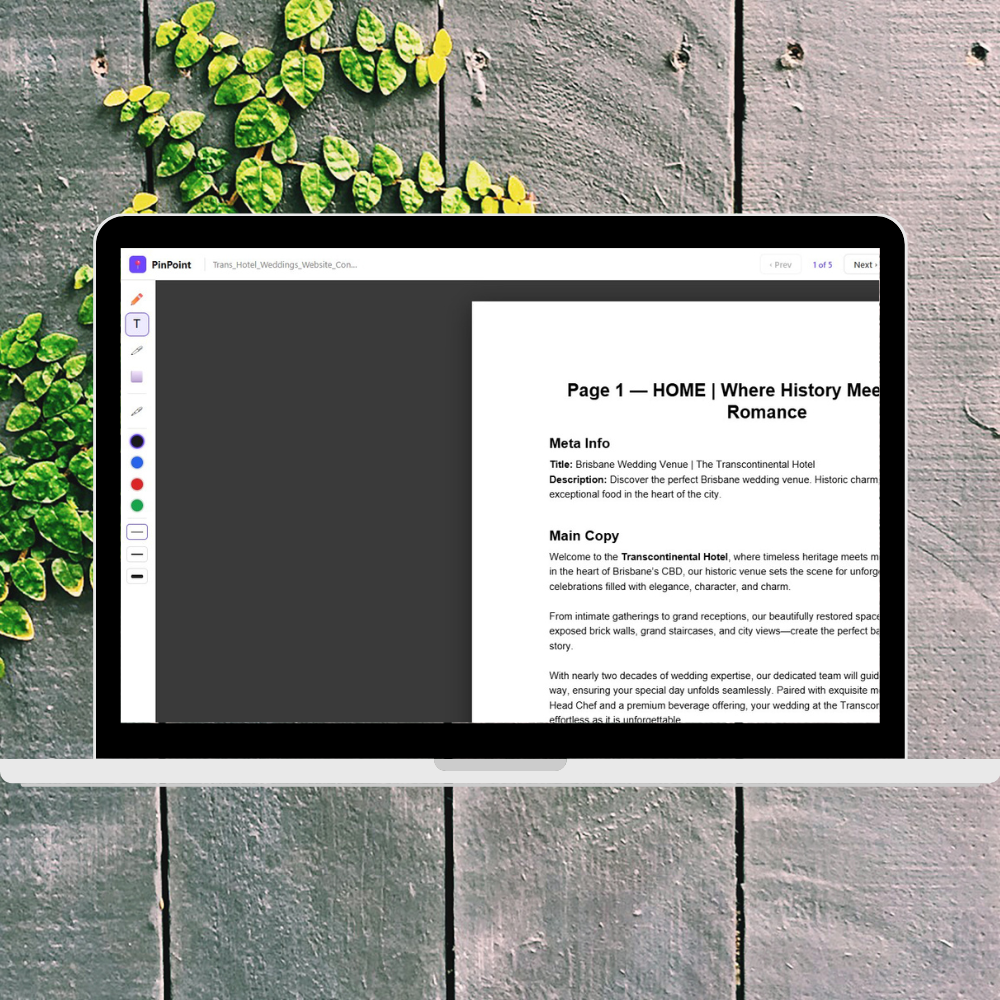 PinMark PDF editor